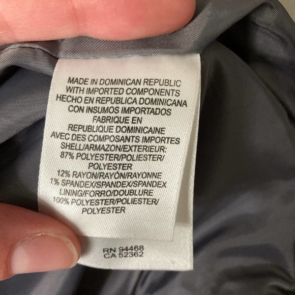 Liz Claiborne Gray Peacoat size XL - Picture 9 of 9